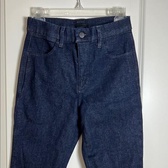 Uniqlo Skinny Straight High Waisted Dark Denim Jeans 25x30 - Picture 1 of 8